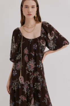 Adela. Vestido estampado