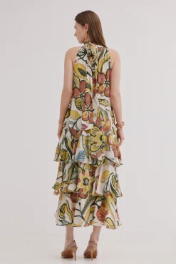 Alexandra.Vestido estampado