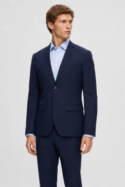 Americana de traje Slim Fit confeccionada con materiales reciclados