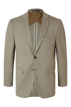 Americana de traje Slim Fit confeccionada con lana.