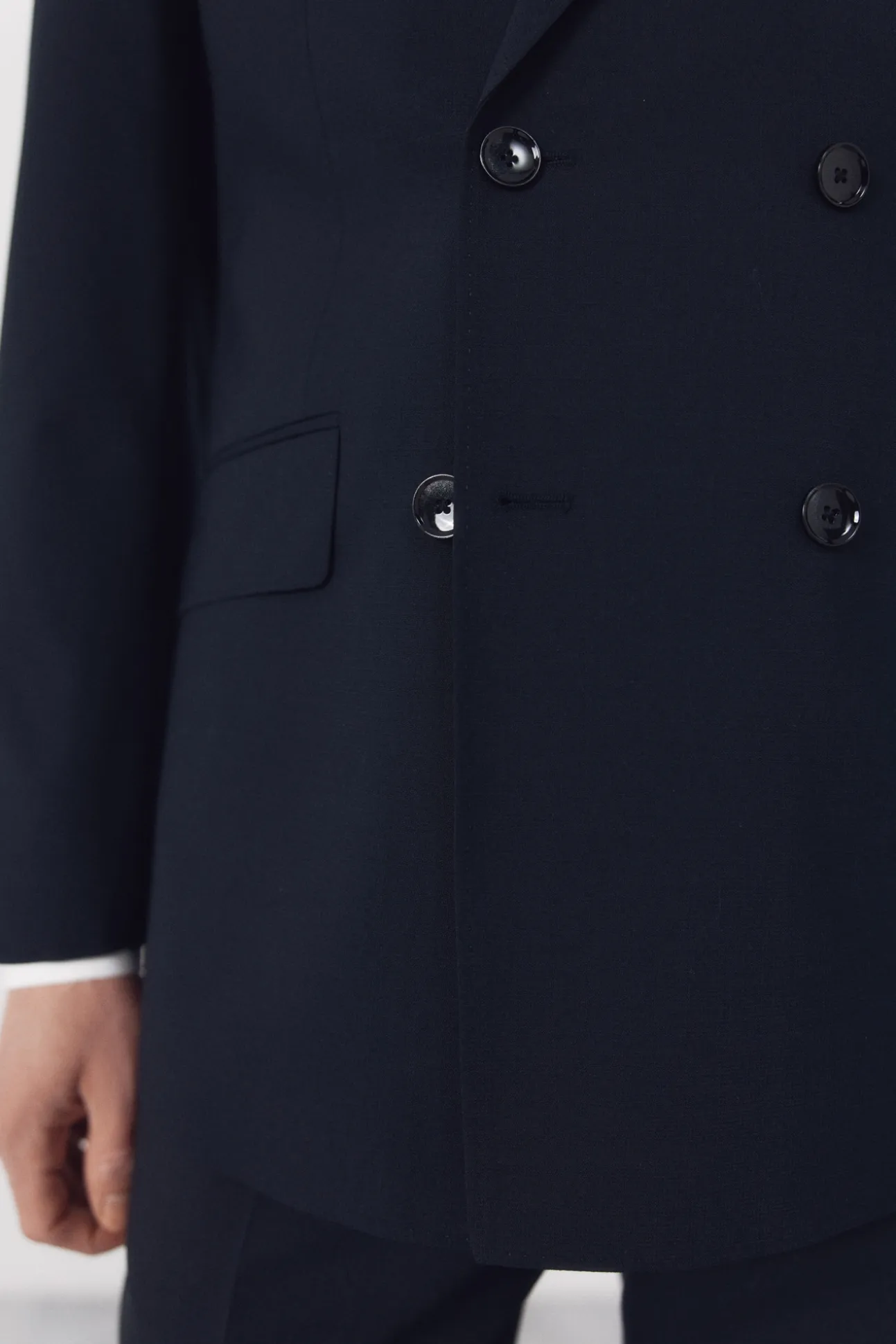 Americana traje cruzada dynamic estructura azul