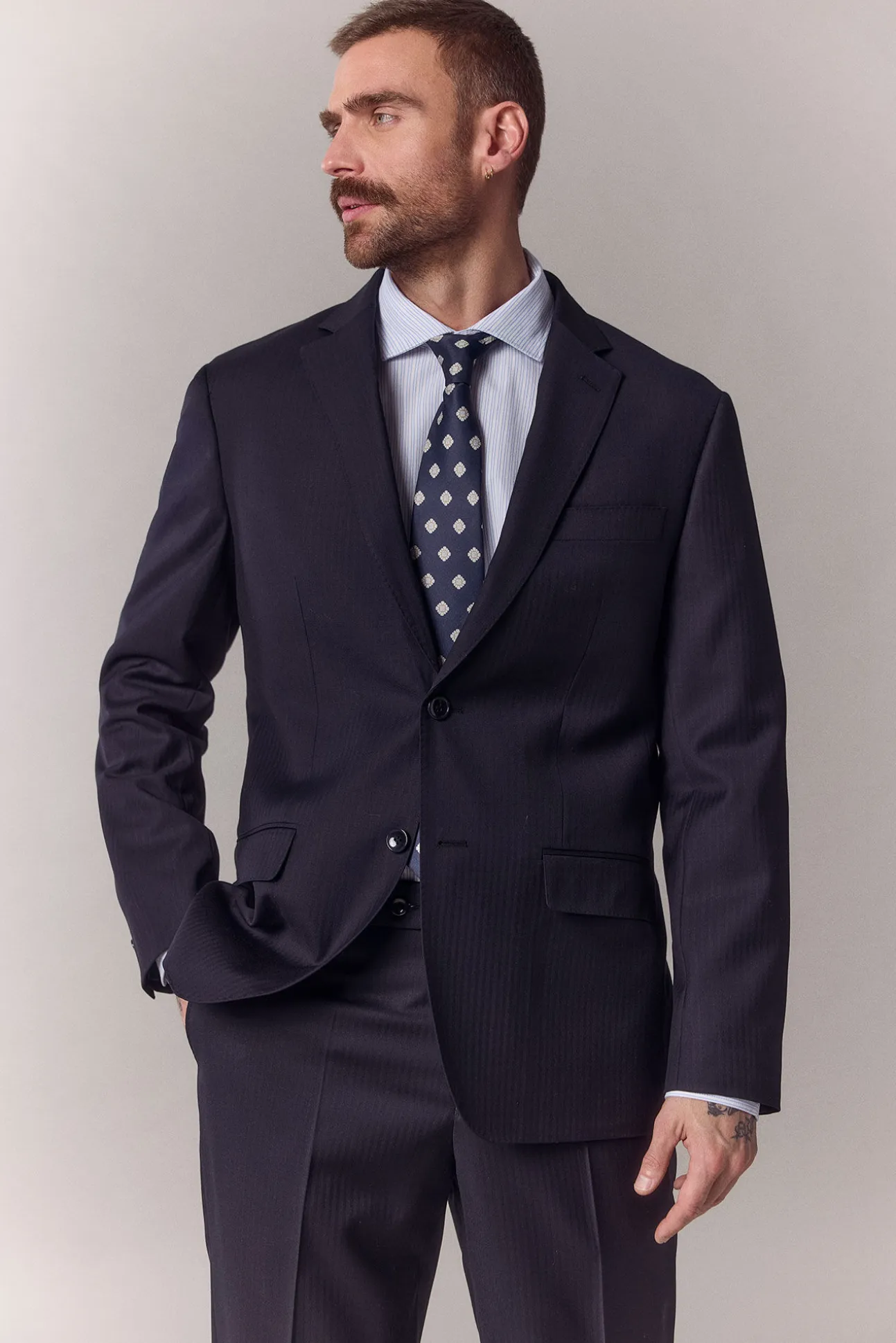 Americana traje espiga