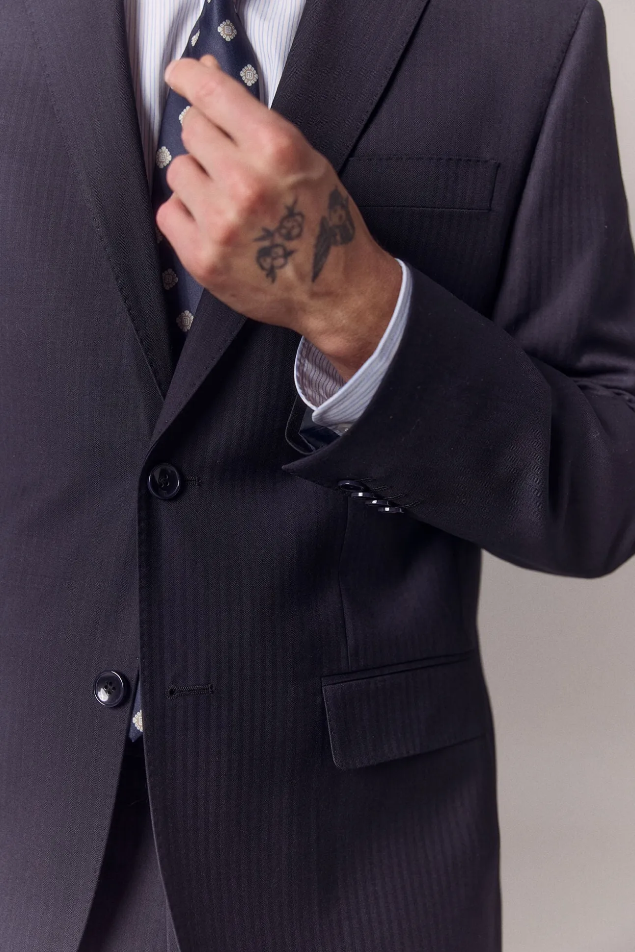 Americana traje espiga
