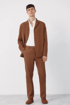 Americana traje mezcla lino coordinada