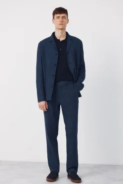 Americana traje mezcla lino coordinada