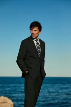 Americana traje solapa pico