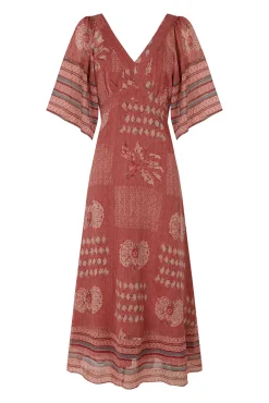 Ana. Vestido midi fluído
