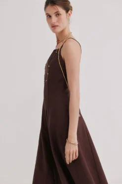 Antonela. Vestido midi lino