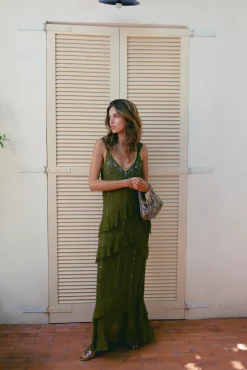 Aurore.Vestido abalorios