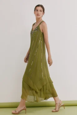 Aurore.Vestido abalorios