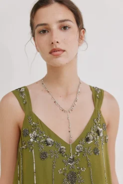 Aurore.Vestido abalorios