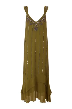 Aurore.Vestido abalorios