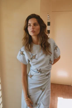 Aveline. Vestido abalorios