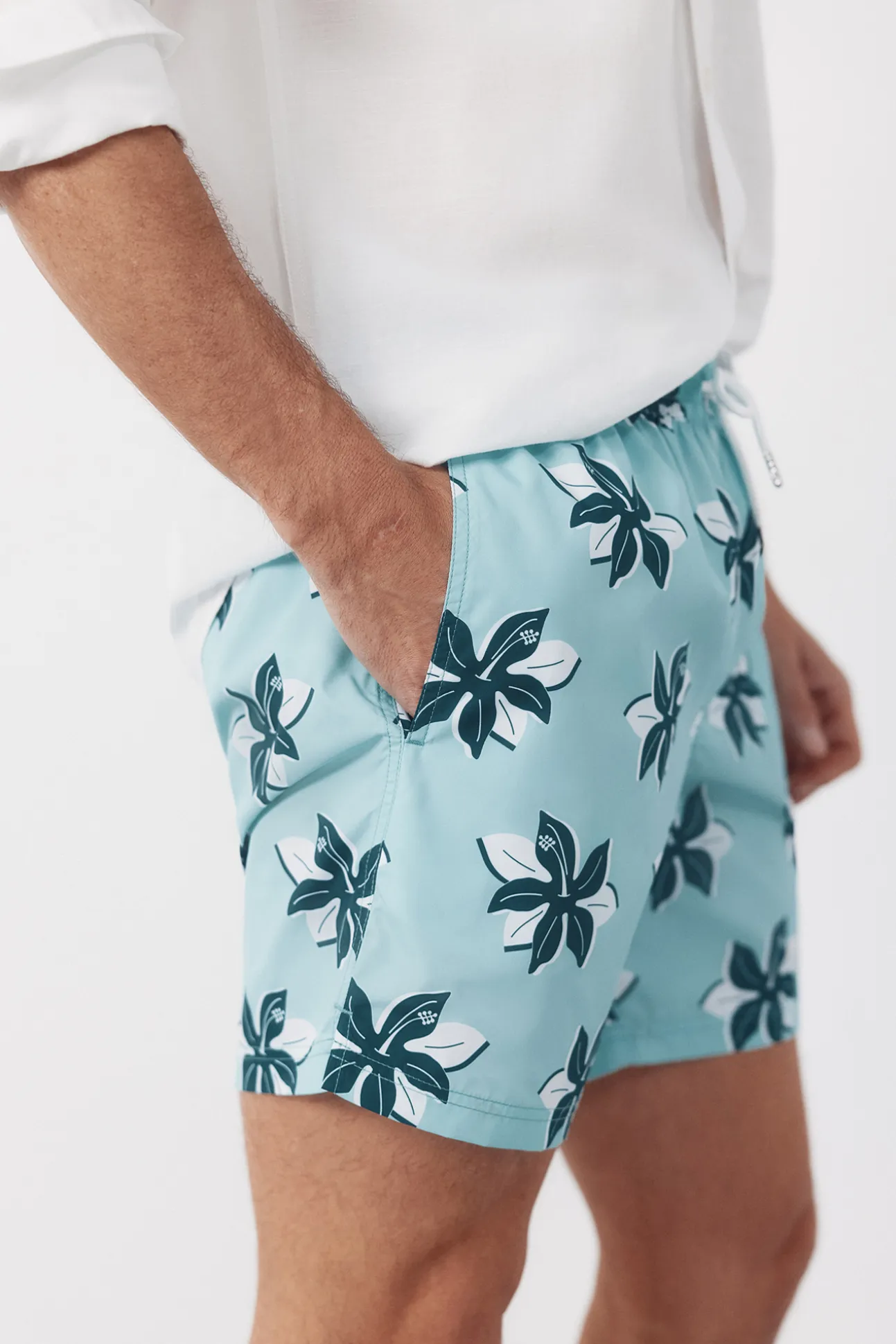 Bañador estampado flores grandes