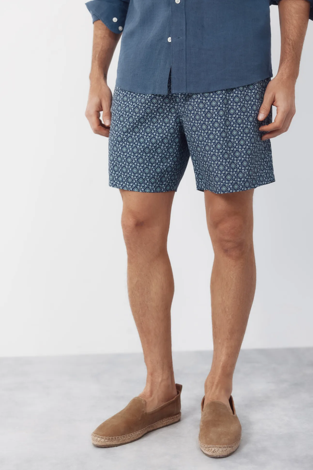 Bañador estampado geométrico