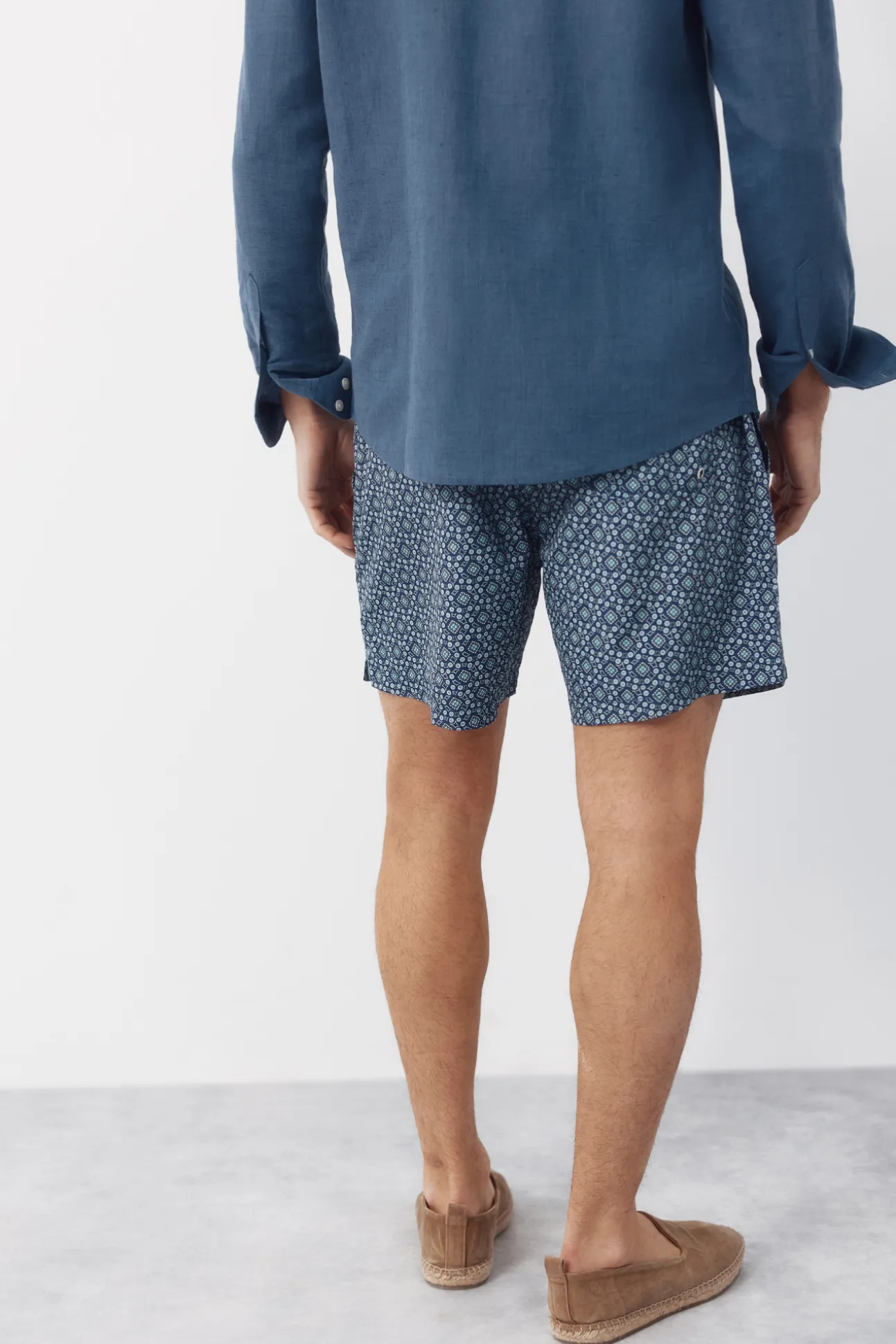 Bañador estampado geométrico