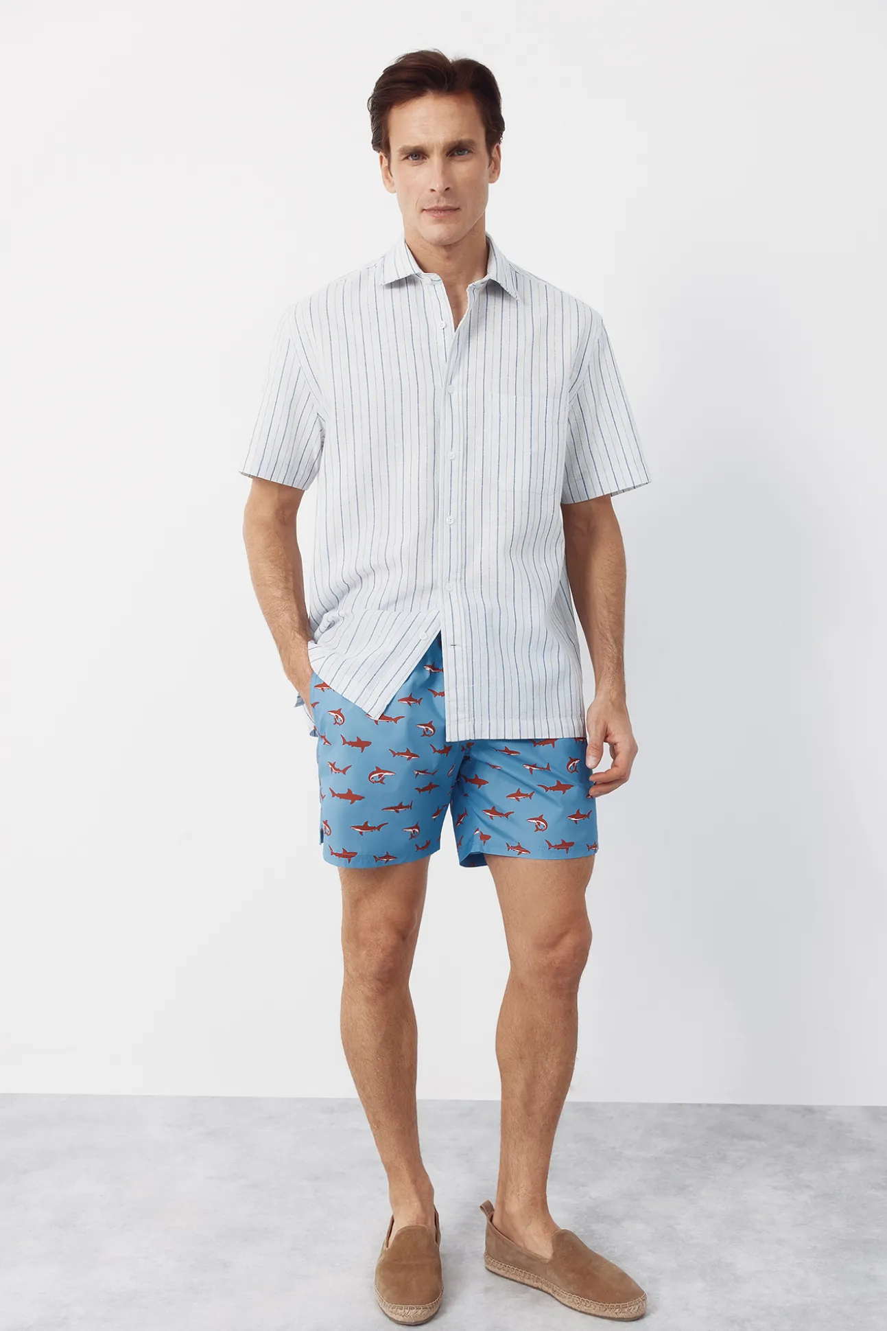 Bañador estampado tiburones grandes
