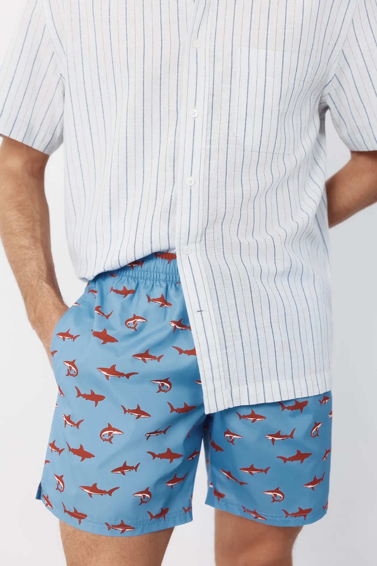 Bañador estampado tiburones grandes