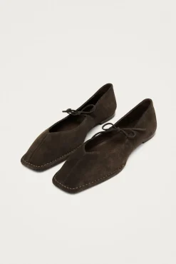 Bailarinas de cuero Sway Suede