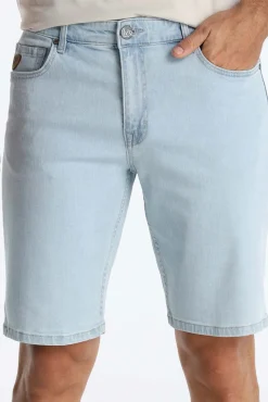 Bermuda slim fit tiro medio