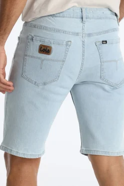 Bermuda slim fit tiro medio