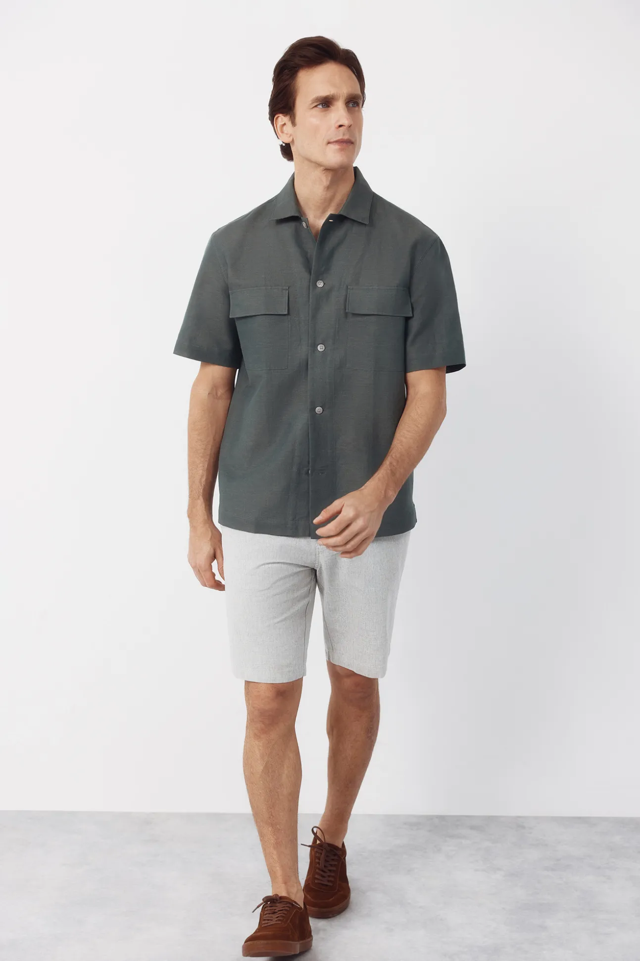 Bermuda tejido oxford