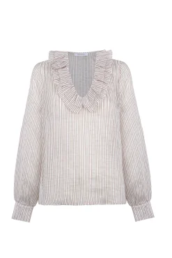Blusa amplia rayas