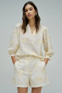 Blusa con efecto de tejido 3D texturizado