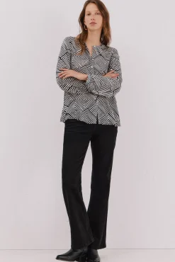 Blusa cuello redondo