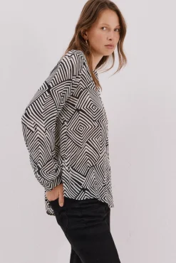Blusa cuello redondo