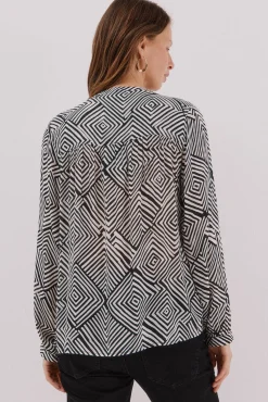 Blusa cuello redondo