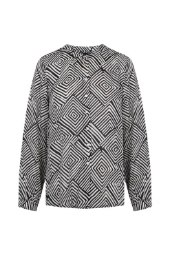 Blusa cuello redondo