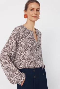 Blusa cuello redondo