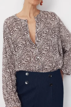 Blusa cuello redondo