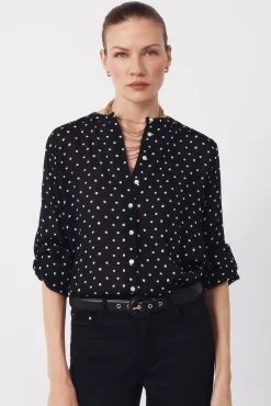 Blusa cuello redondo
