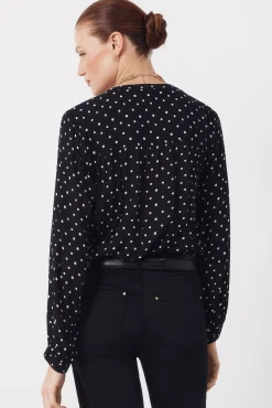 Blusa cuello redondo
