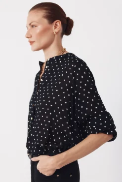 Blusa cuello redondo