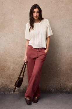 Blusa detalles encaje