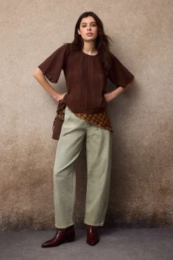 Blusa detalles encaje