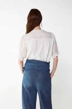 Blusa dobby fluido