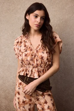 Blusa estamapda fluida