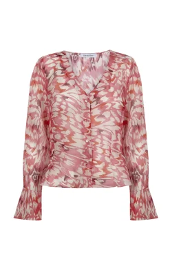 Blusa estampada seda