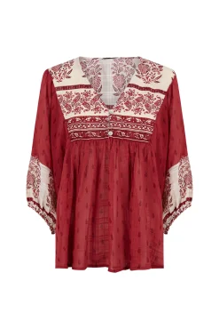 Blusa estampados combinados