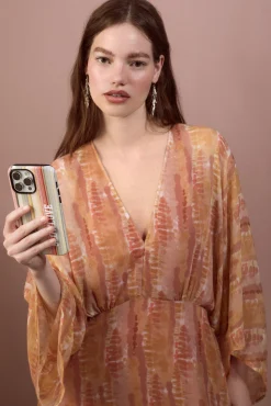 Blusa fluida estampada