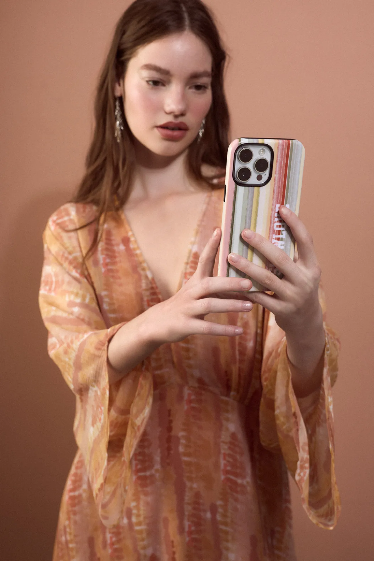 Blusa fluida estampada