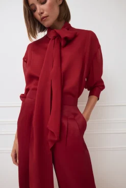 Blusa lazo combinada