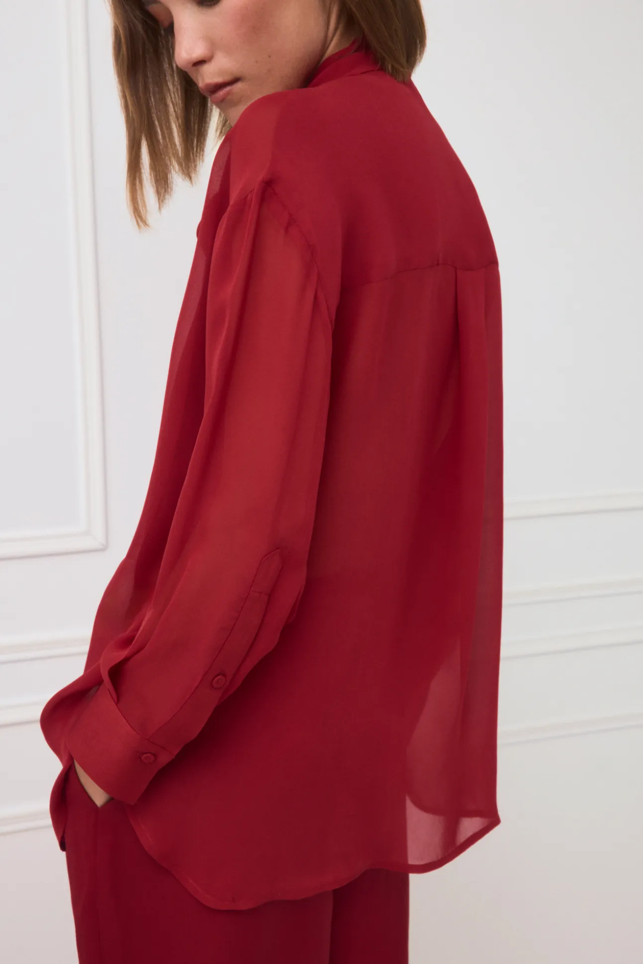 Blusa lazo combinada