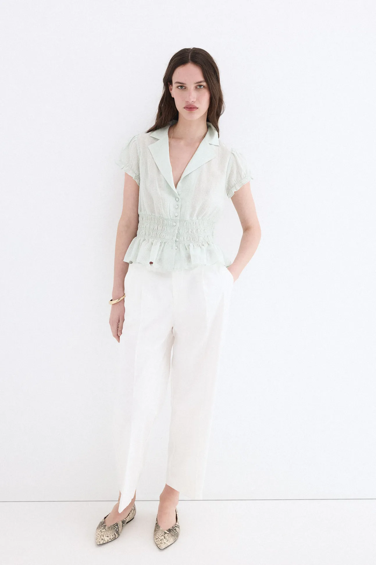 Blusa lisa engomada