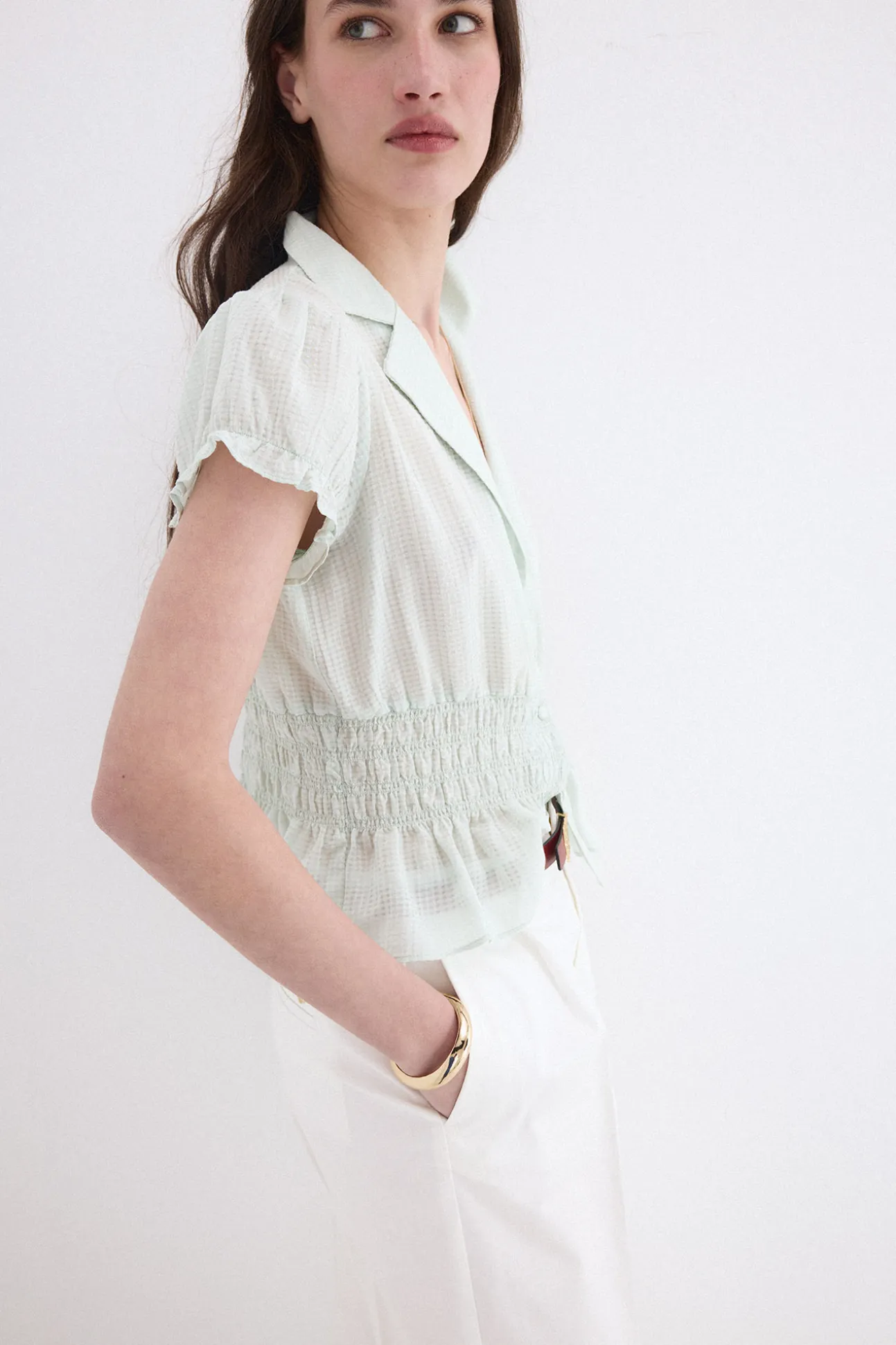 Blusa lisa engomada