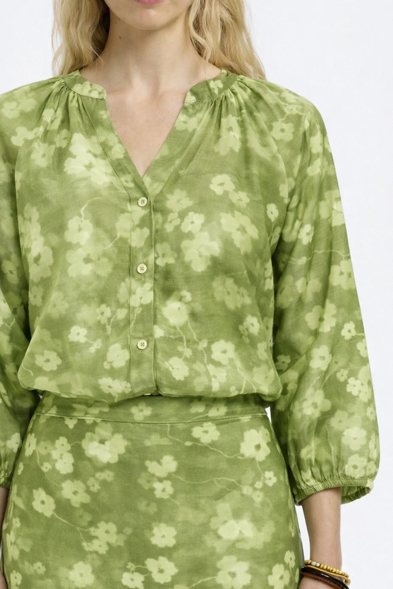 Blusa manga 3/4 estampada